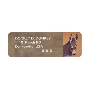 Donkeyville Adressen-Etiketten