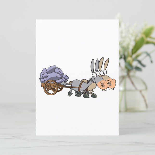 Donkies ziehen ein Herz Einladung (Von Creator hochgeladen)