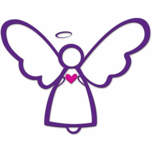 Donna Bella Angel Ornament Fotoskulptur Ornament (Vorne)