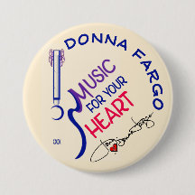 DONNA FARGO FAN-TASTE, Button-Pinback-Taste