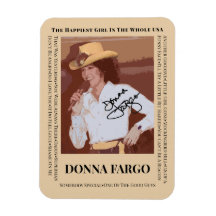 DONNA FARGO Flexible Foto Magnet, 3"x4"