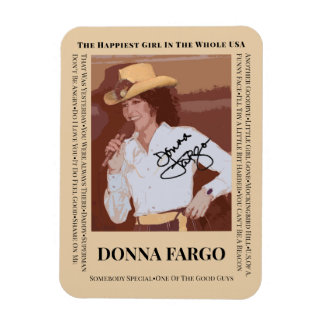 DONNA FARGO Flexible Foto Magnet, 3"x4" Magnet