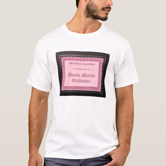 Donna Martin graduiert Diplom-T - Shirt (Vorderseite)