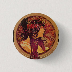 Donna Orechini mit dem roten Haar Button