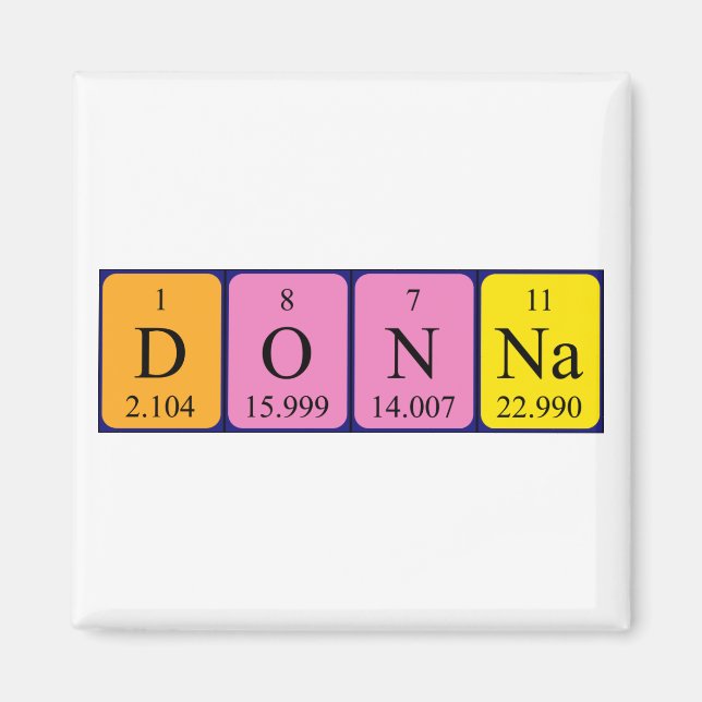 Donna-Periodenmagnetmagnet Magnet (Vorne)