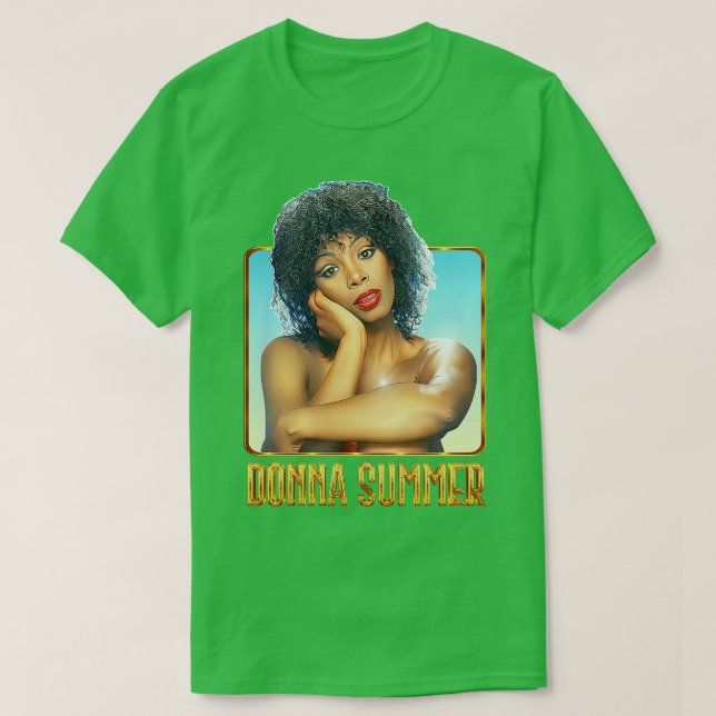 Donna Summer Retro 70er Fan Kunst und Kultur T-Shirt (Design vorne)