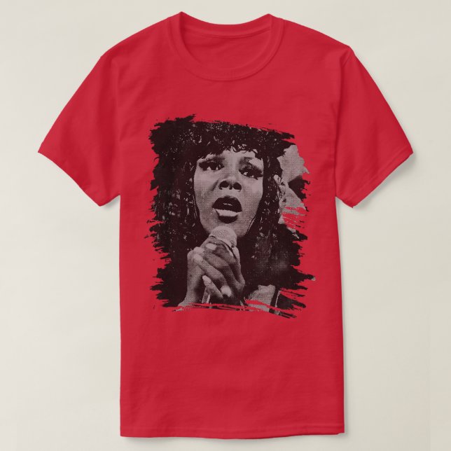 Donna Summer Retro Poster T-Shirt (Design vorne)