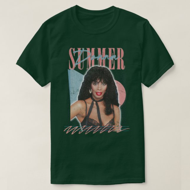 Donna Summer Retro Style Fan Design T-Shirt (Design vorne)