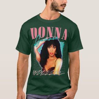 Donna Summer Retro Style Fan Kunst, Dichtung und M T-Shirt