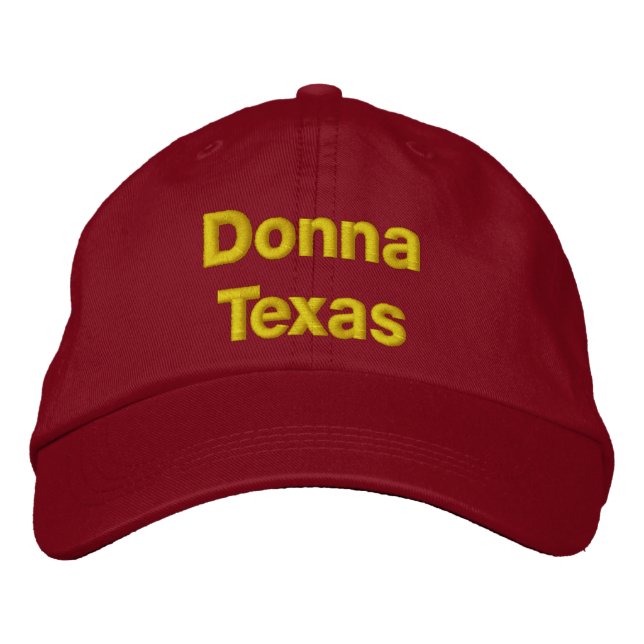 Donna Texas Bestickte Baseballkappe (Vorderseite)