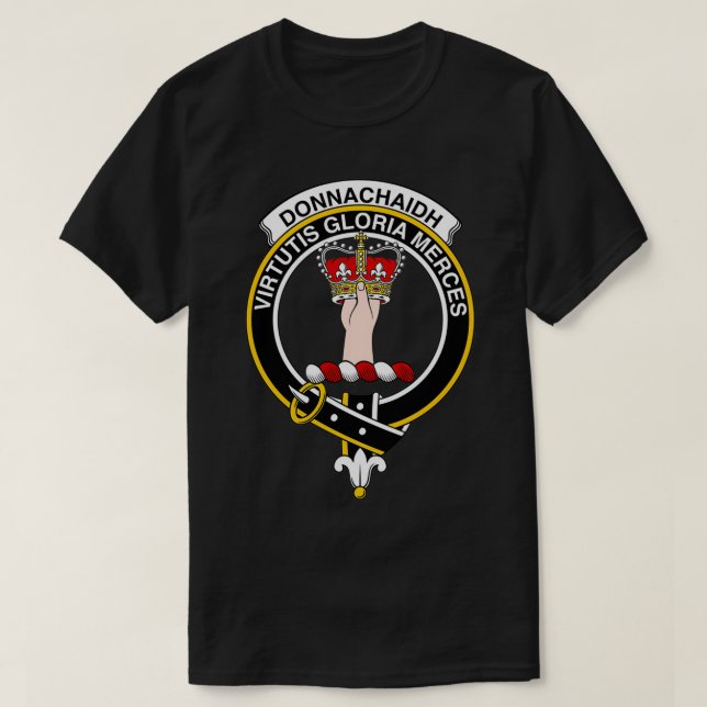 Donnachaidh Wappen Tartan Clan Scottish Clan T-Shirt (Design vorne)