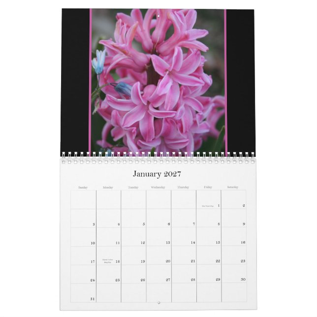 Donnas Blumen-Garten Kalender (Jan 2027)