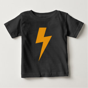 Donner Energie Gelbdruck Baby T-shirt