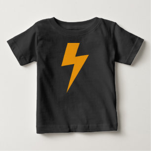 Donner Energie Gelbdruck Baby T-shirt