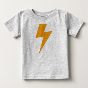 Donner Energie Gelbdruck Baby T-shirt