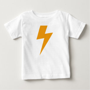 Donner Energie Gelbdruck Baby T-shirt