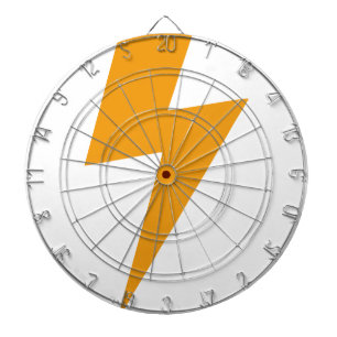 Donner Energie Gelbdruck Dartscheibe
