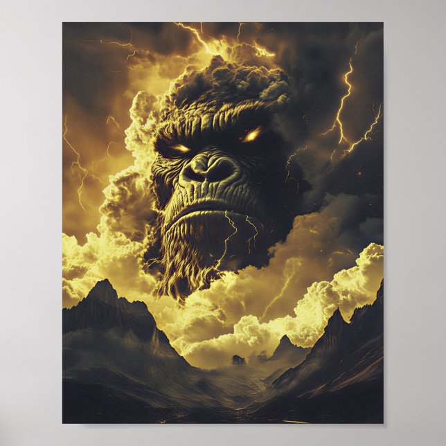 Donner-Gorilla des Ewigen Sturms Poster (Vorne)