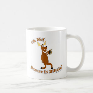 Donner ist Blitzen Happy Holiday Weihnachten Kaffeetasse