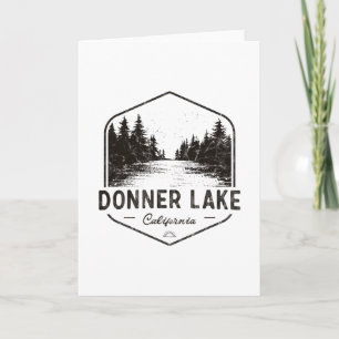 Donner Lake Kalifornien Outdoors Vintage 1 Karte