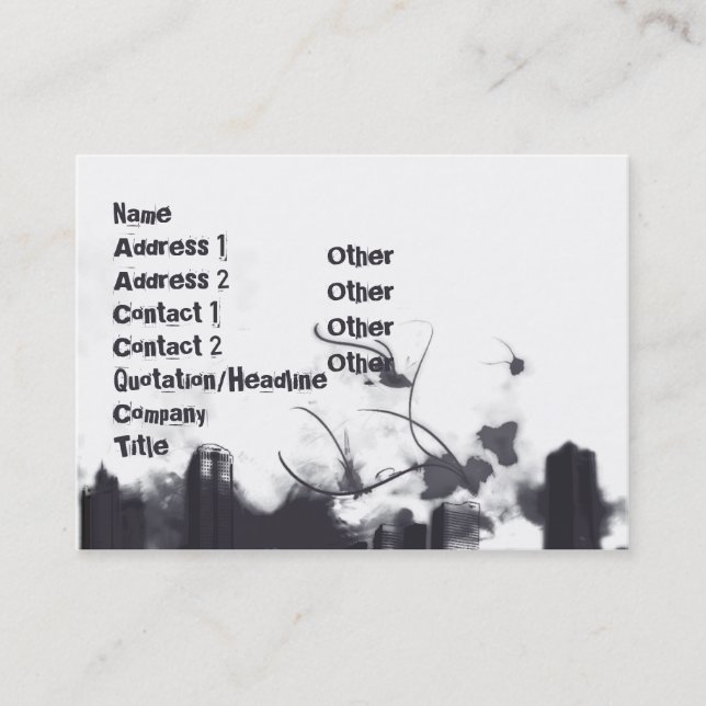 Donner - mollig visitenkarte (Vorderseite)