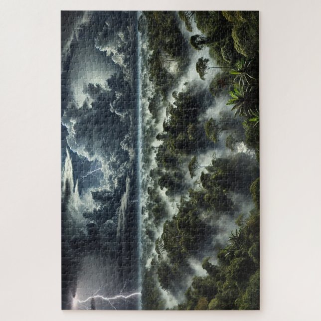 "Donner Over the Canopy" - Jigsaw Puzzle (Vertikal)
