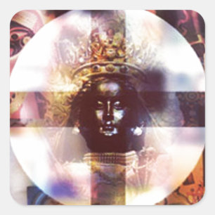 Donner-perfekter Verstand Quadratischer Aufkleber