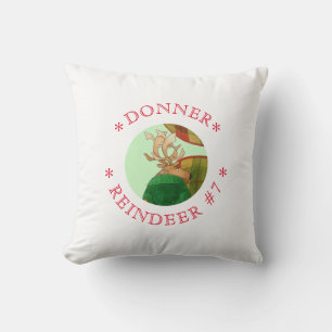 DONNER REINDEER Square Throw Kissen