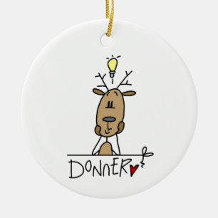 Donner Reindeer Weihnachtsgeschenke und T - Shirt Keramikornament