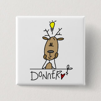 Donner Ren-T - Shirts und Geschenke Button
