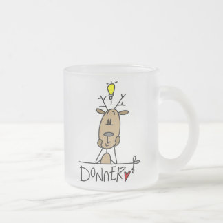 Donner Ren-WeihnachtsT - Shirts und -geschenke Mattglastasse