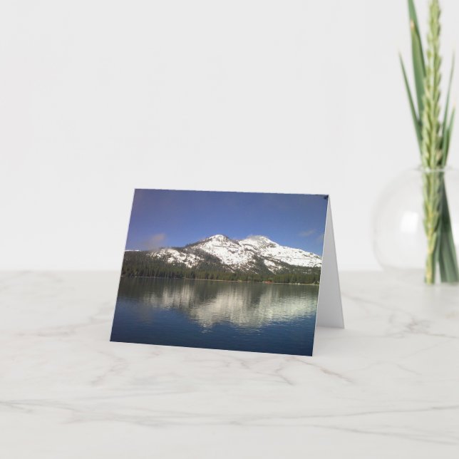 Donner See Notecard (freier Raum) Karte (Vorderseite)