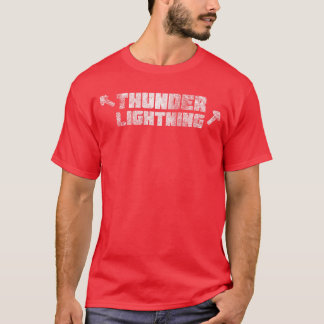 Donner und Blitz Muskel und Workout retro T-Shirt