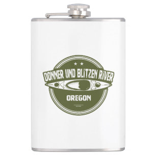 Donner und Blitzen Fluss Oregon Kayaking Flachmann