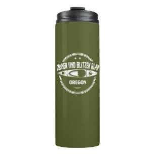 Donner und Blitzen Fluss Oregon Kayaking Thermosbecher