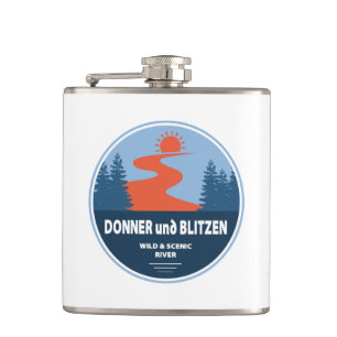 Donner und Blitzen Wild und Scenic River Oregon Flachmann