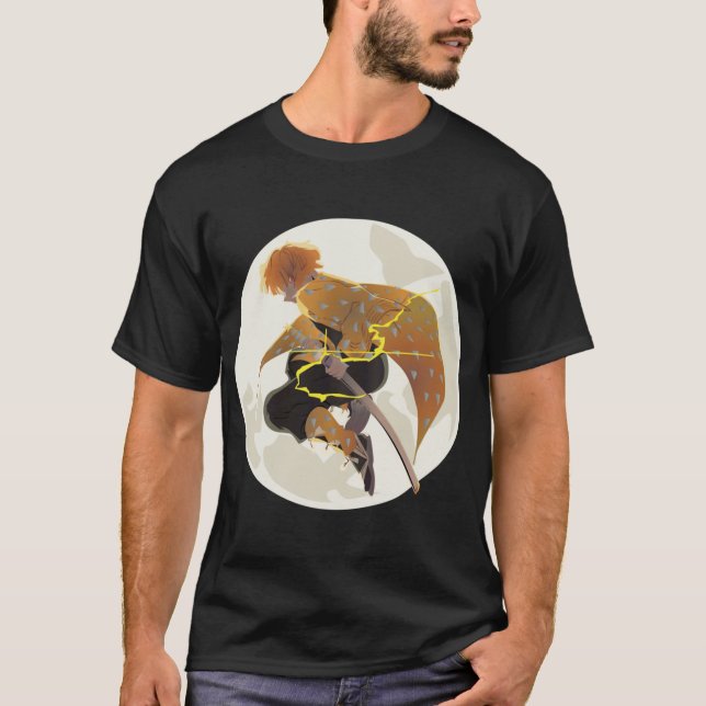 Donneratmende Zen (Mond) T-Shirt (Vorderseite)