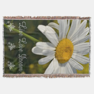 Donnerblanket/weiße Daisy Decke