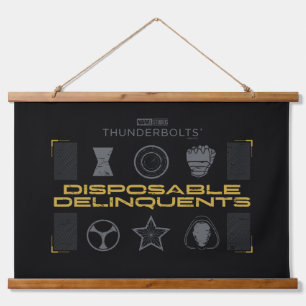 Donnerbolzen*   Wegwerf-Verbrecher Wandteppich Mit Holzrahmen