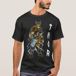 Donnergott Thor Nordische Mythologie Wikinger Kr T-Shirt