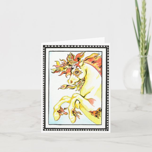 Donnerkarte - gelb dankeskarte (Vorderseite)