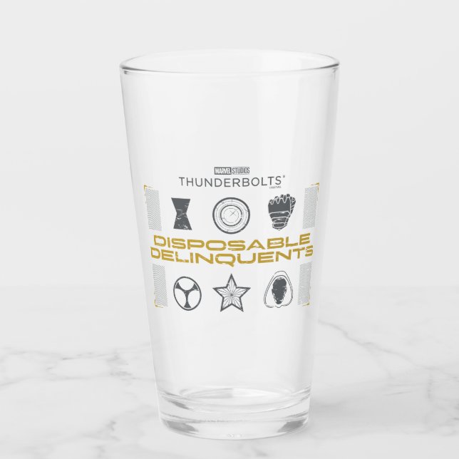 Donnerkeile* | Wegwerf-Verbrecher Glas (Vorderseite)