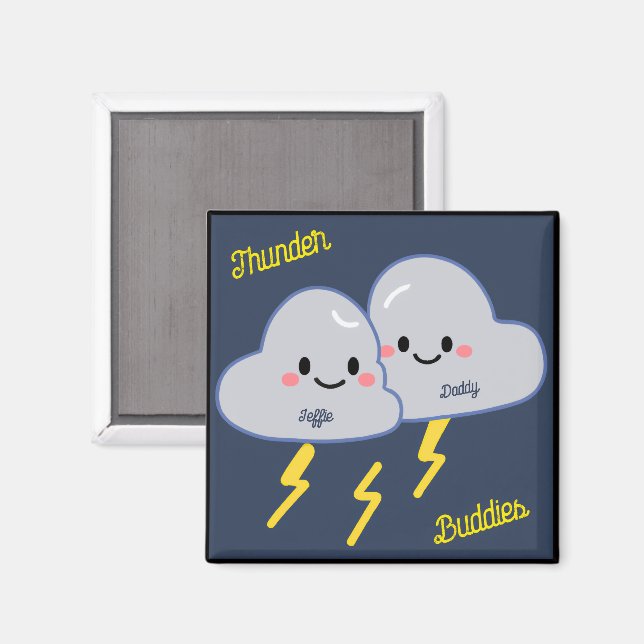 Donnerknospen angepasst magnet (Vorderseite/Rückseite)