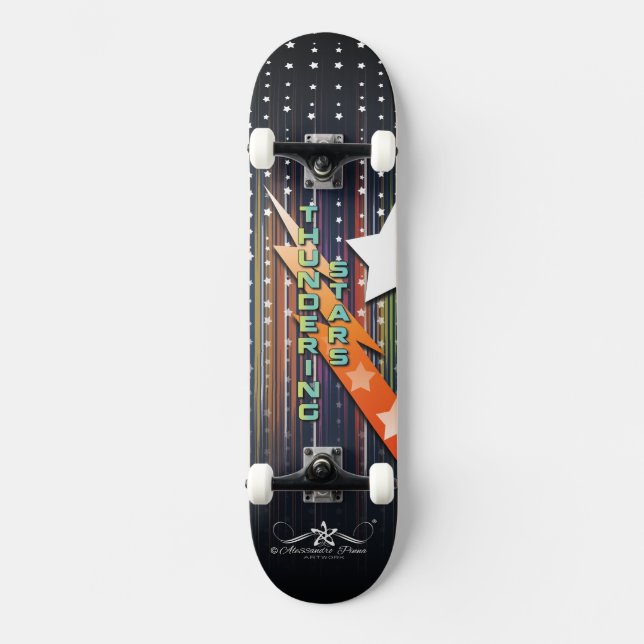 Donnernde Sterne 2/6 Skateboard (Vorderseite)