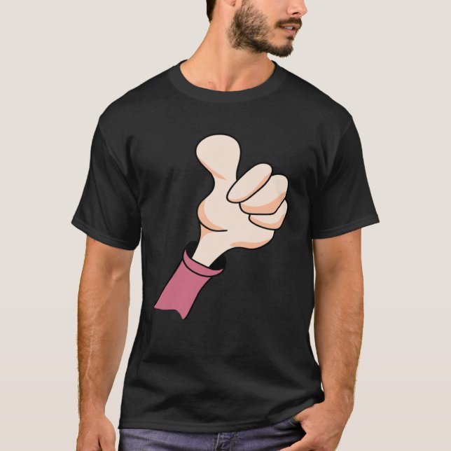 Donnerschlag Hand unterzeichnen Ja zustimmen gute  T-Shirt (Vorderseite)