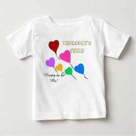 Donnerstagnachmittag Kinderherzen Baby T-shirt