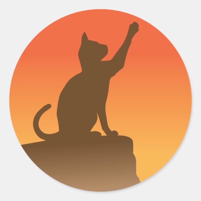 Donnerstolz Runder Aufkleber (Vorderseite)