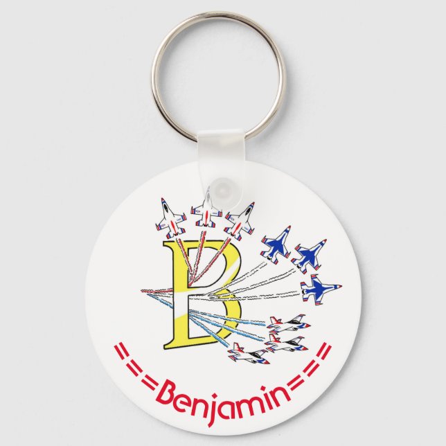 Donnervögel - B - Initial Key Ring Schlüsselanhänger (Vorderseite)