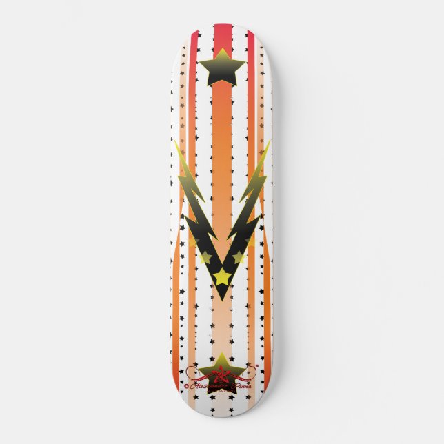 Donnervolle Sterne 3/6 Skateboard (Vorderseite)