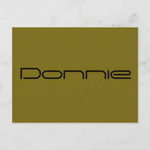 Donnie, Orphan Black, geometrischer Schriftart Postkarte